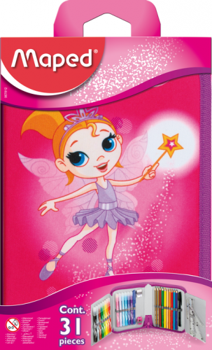 Penālis MAPED 1-daļīgs ar piederumiem "Fairy" blīsterī