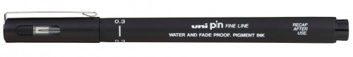 Marķieris UNI PIN-0.3 melns