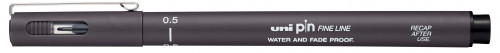 Marķieris UNI PIN-0.5 Dark grey