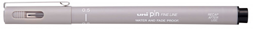 Marķieris UNI PIN-0.5 Light grey