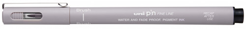Marķieris UNI PIN Brush Light grey