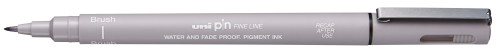 Marķieris UNI PIN Brush Light grey