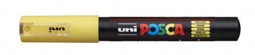 Marķieris ūdens bāzes UNI Posca PC-1M dzeltens (2)