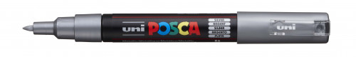 Marķieris ūdens bāzes UNI Posca PC-1M sudraba (26)