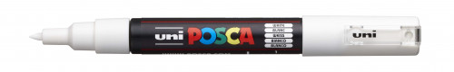 Marķieris ūdens bāzes UNI Posca PC-1M balts (1)