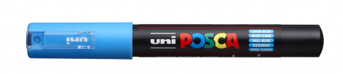 Marķieris ūdens bāzes UNI Posca PC-1M gaiši zils (8)
