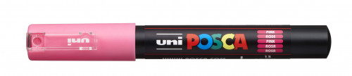 Marķieris ūdens bāzes UNI Posca PC-1M rozā (13)
