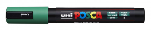 Marķieris ūdens bāzes UNI Posca PC-5M zaļš (6)