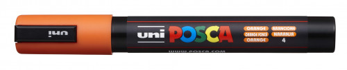 Marķieris ūdens bāzes UNI Posca PC-5M oranžs (4)