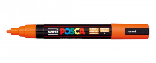Marķieris ūdens bāzes UNI Posca PC-5M oranžs (4)
