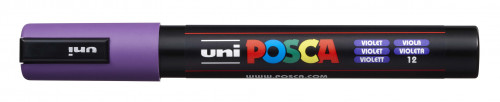 Marķieris ūdens bāzes UNI Posca PC-5M violets (12)