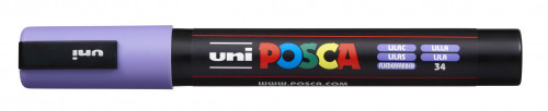 Marķieris ūdens bāzes UNI Posca PC-5M lillā (34)