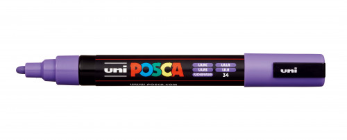 Marķieris ūdens bāzes UNI Posca PC-5M lillā (34)