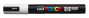 Marķieris ūdens bāzes UNI Posca PC-5M balts (1)