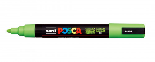 Marķieris ūdens bāzes UNI Posca PC-5M ābolu zaļš (72)