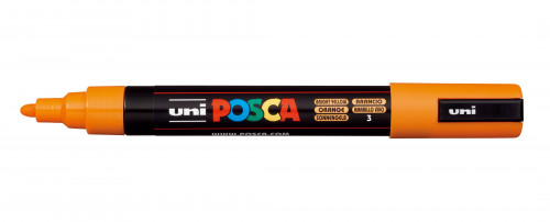 Marķieris ūdens bāzes UNI Posca PC-5M gaiši oranžs (3)