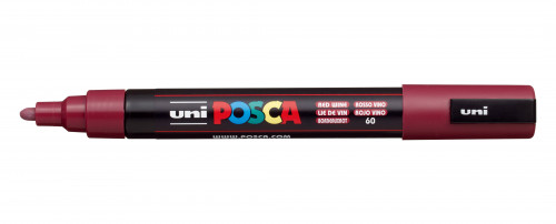 Marķieris ūdens bāzes UNI Posca PC-5M bordo (60)