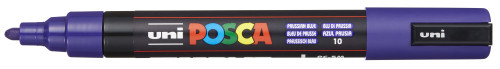 Marķieris ūdens bāzes UNI Posca PC-5M violeti zils (10)