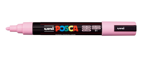 Marķieris ūdens bāzes UNI Posca PC-5M pasteļrozā (51)