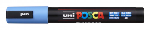 Marķieris ūdens bāzes UNI Posca PC-5M debess zils (48)