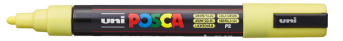 Marķieris ūdens bāzes UNI Posca PC-5M pasteļdzeltens (P2)