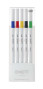 Marķieru komplekts UNI Emott 5 krāsas Nr.1 vivid color