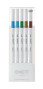 Marķieru komplekts UNI Emott 5 krāsas Nr.4 island color