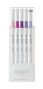Marķieru komplekts UNI Emott 5 krāsas Nr.7 floral color