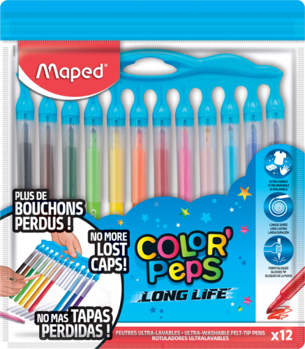 Flomāsteri MAPED LongLife Innovation 12 krāsas 3,6mm