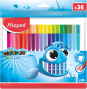 Flomāsteri MAPED Ocean 2.0mm  36 krāsas, PP iepakojums