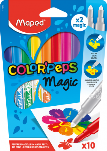 Flomāsteri MAPED Color'peps Magic 10 krāsas+2 magic
