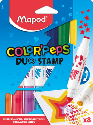 Flomāsteri MAPED Color'peps DuoStamp 8 krāsas