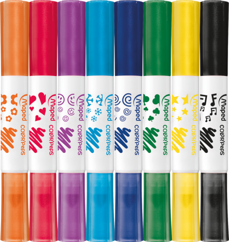 Flomāsteri MAPED Color'peps DuoStamp 8 krāsas