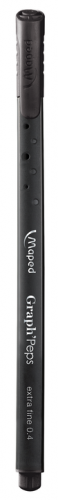 Marķieris MAPED Graph'Peps 0.4mm Dark Black, melns