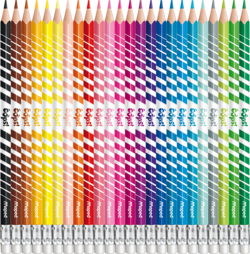 Zīmuļkrāsas MAPED ar dzēšgumiju "Color`Peps Oops" 24 krāsas