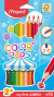 Zīmuļkrāsas MAPED "Color`Peps Jumbo" 12 krāsas FSC