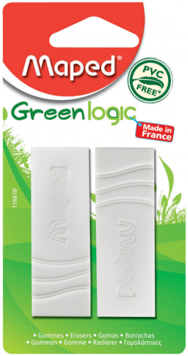 Dzēšgumijas MAPED Greenlogic 2 gab. blīsterī