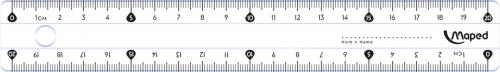 Lineāls MAPED Classic 20cm PP maisiņā