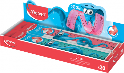 Lineāls MAPED Twist'n Flex 20cm elastīgs, Pulse