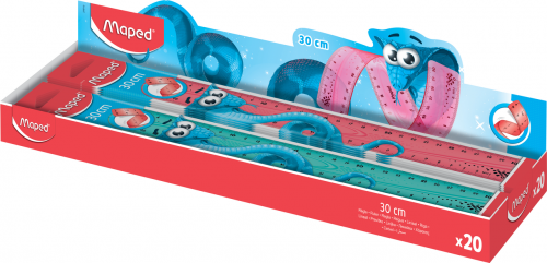 Lineāls MAPED Twist'n Flex 30cm elastīgs, Pulse