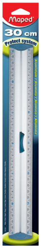 Lineāls alumīnija MAPED 30cm Protect system ar turētāju