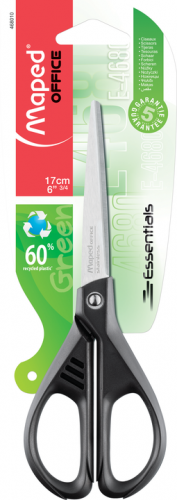Šķēres MAPED Essentials Green 17cm melnas