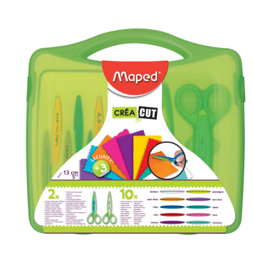 Šķēres MAPED ar 10 figurāliem asmeņiem