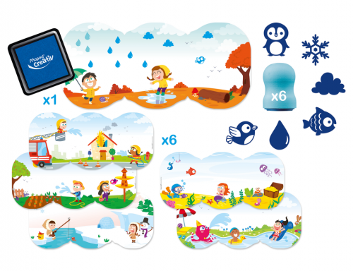 MAPED Creativ zīmogu komplekts ar piederumiem 2+