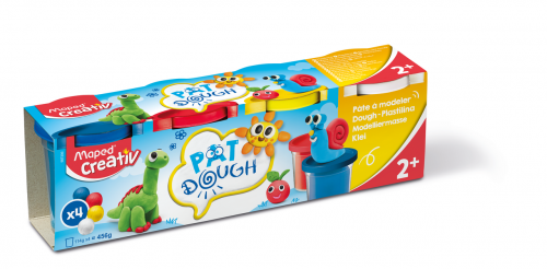 MAPED Creativ veidošanas mīklas 4 pamatkrāsas*120g 2+