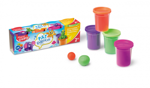 MAPED Creativ veidošanas mīklas 4 neon krāsas*114g 2+