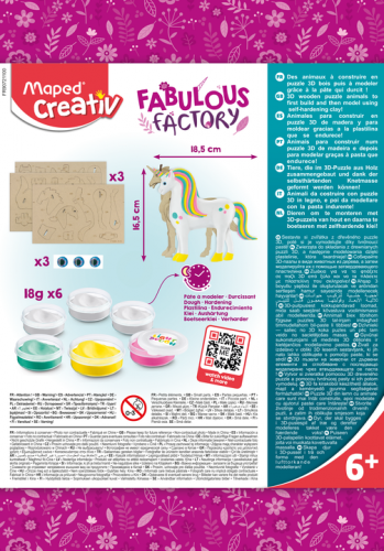 MAPED Creativ mīklas veidošanas komplekts "Vienradzis" 6+