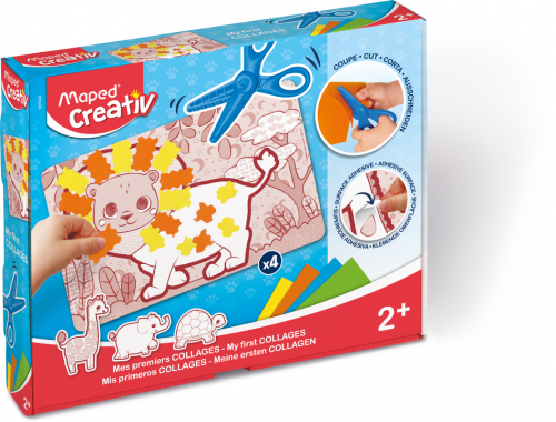MAPED Creativ aplikāciju komplekts ar šķērēm 2+