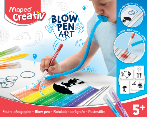 MAPED Creativ 6 krāsu pūšamie flomāsteri "Blowpen Art" 5+