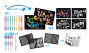MAPED Creativ 10+5 kr. pūšamie flomāsteri "Blowpen Art", 3 trafareti 7+ !
